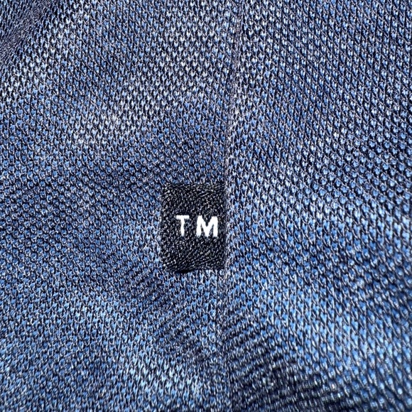 Travis Mathew Minimalist Polo — Charcoal Blue, Patriotic Trim, Size Large - Picture 11 of 13